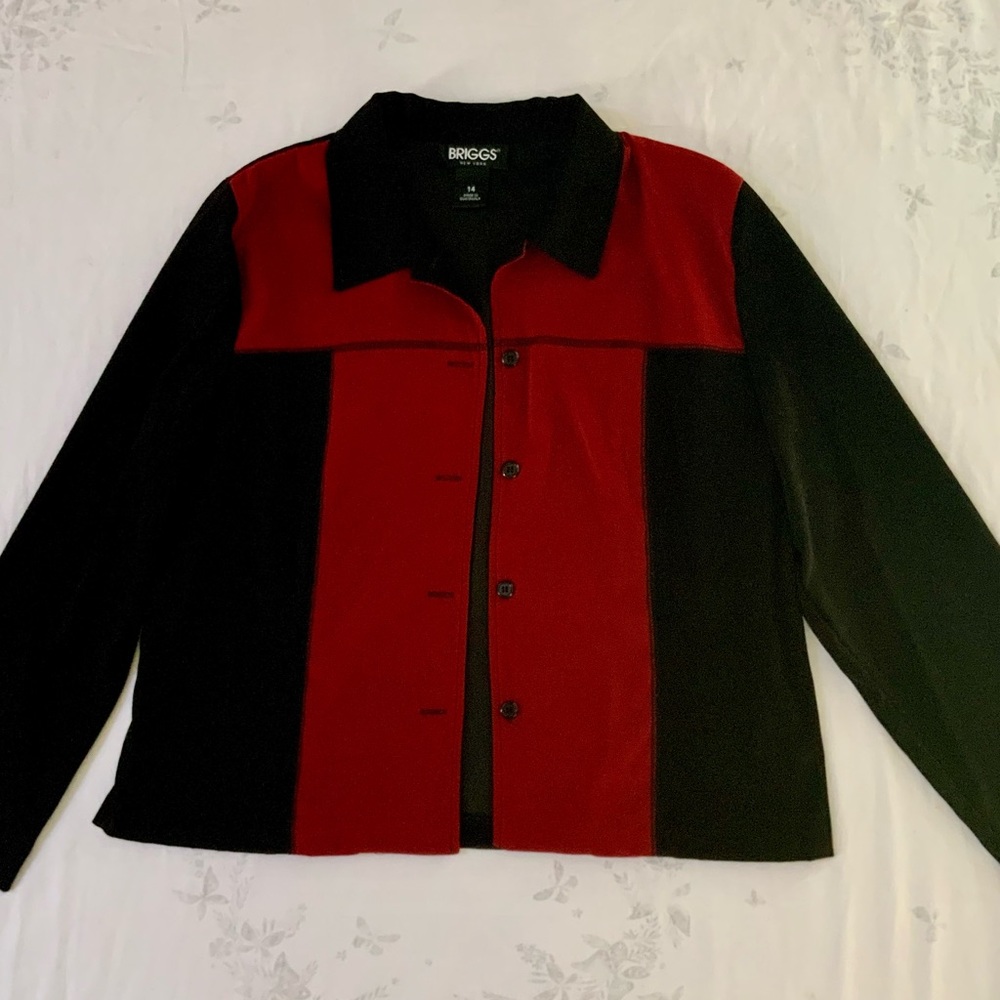 Briggs New York Vintage Faux Suede Shirt Jacket 90s